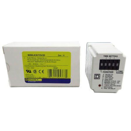 SQUARE D 9050JCK70V20 SER. H 110/120V 10A 0.05S-999H NSMP