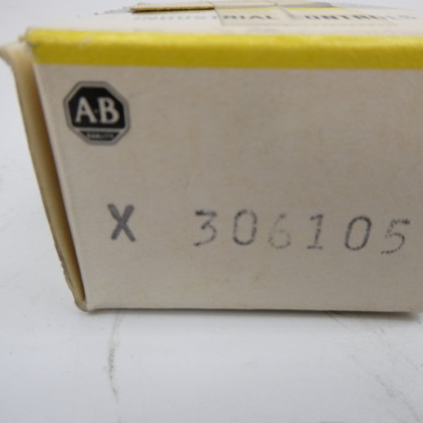 ALLEN BRADLEY X306105 (AS PICTURED) (BK/YL) NSMP