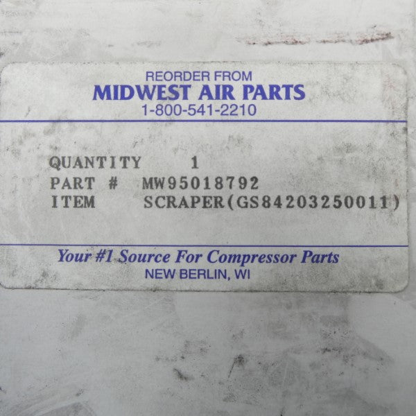 MIDWEST AIR PARTS MW95018792 NSMP