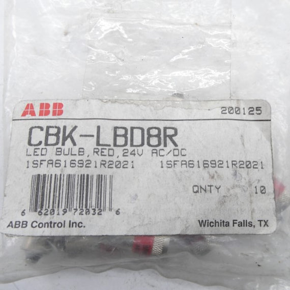 ABB CBK-LBD8R 24VAC/DC (PKG OF 10) NSMP