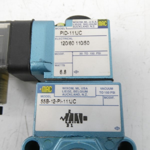 MAC 55B-12-PI-111JC 110/120V 150PSI NSMP