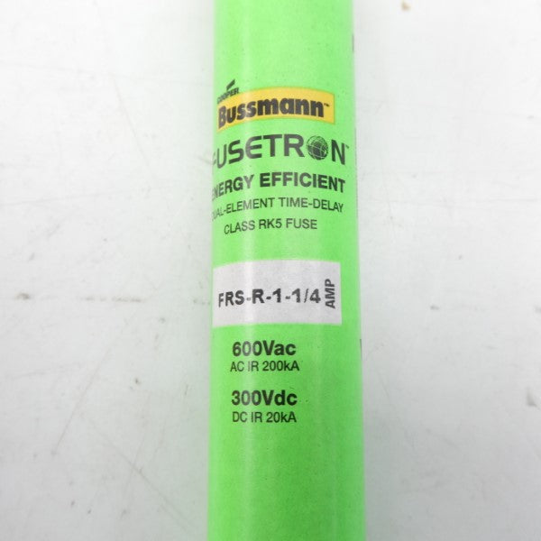 BUSSMANN FRS-R-1-1/4 600VAC 1-1/4A (GREEN) (PKG OF 10) NSMP