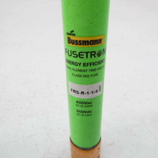 BUSSMANN FRS-R-1-1/4 600VAC 1-1/4A (GREEN) (PKG OF 8) NSMP