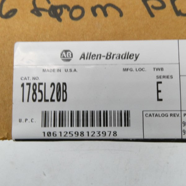 ALLEN BRADLEY 1785-L20B SER. E DATE: 2000 NSFS
