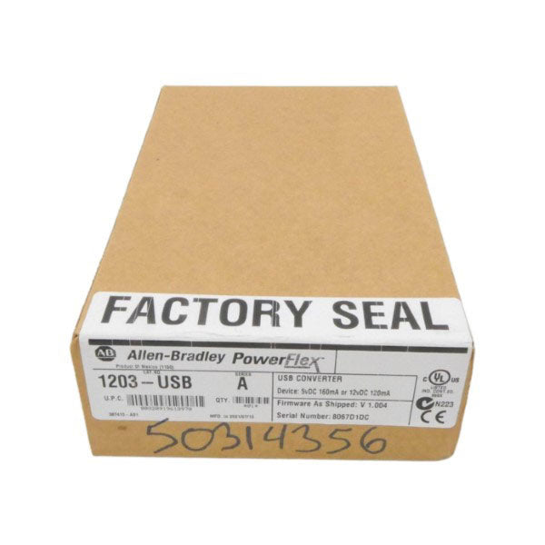 ALLEN BRADLEY 1203-USB SER. A F/W V1.004 12VDC NSFS