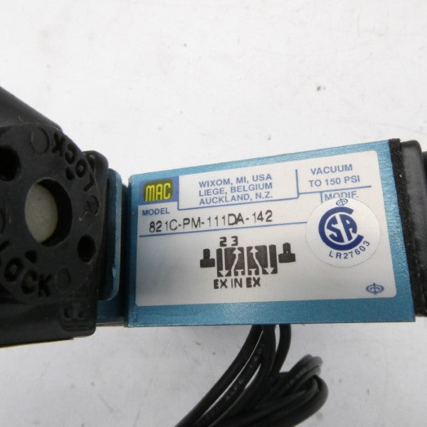 MAC 821C-PM-111DA-142 110/120V 25-150PSI NSNP