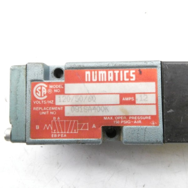 NUMATICS 081SA400K 120V 12A NSNP
