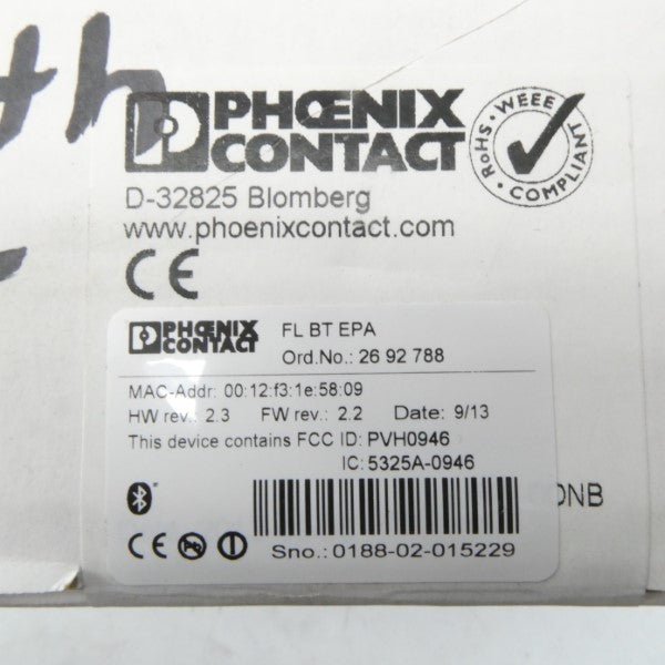 PHOENIX CONTACT FLBTEPA 2692788 NSFS