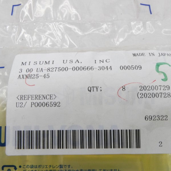 MISUMI AXNH25-45 (PKG OF 8) NSMP