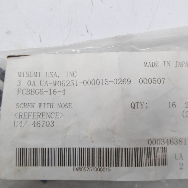 MISUMI FCBBG6-16-4 (PKG OF 12) NSMP