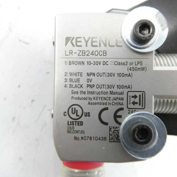 KEYENCE LR-ZB240CB 10-30VDC UNMP