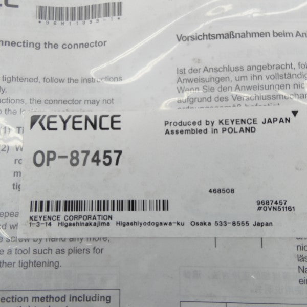 KEYENCE OP-87457 NSMP