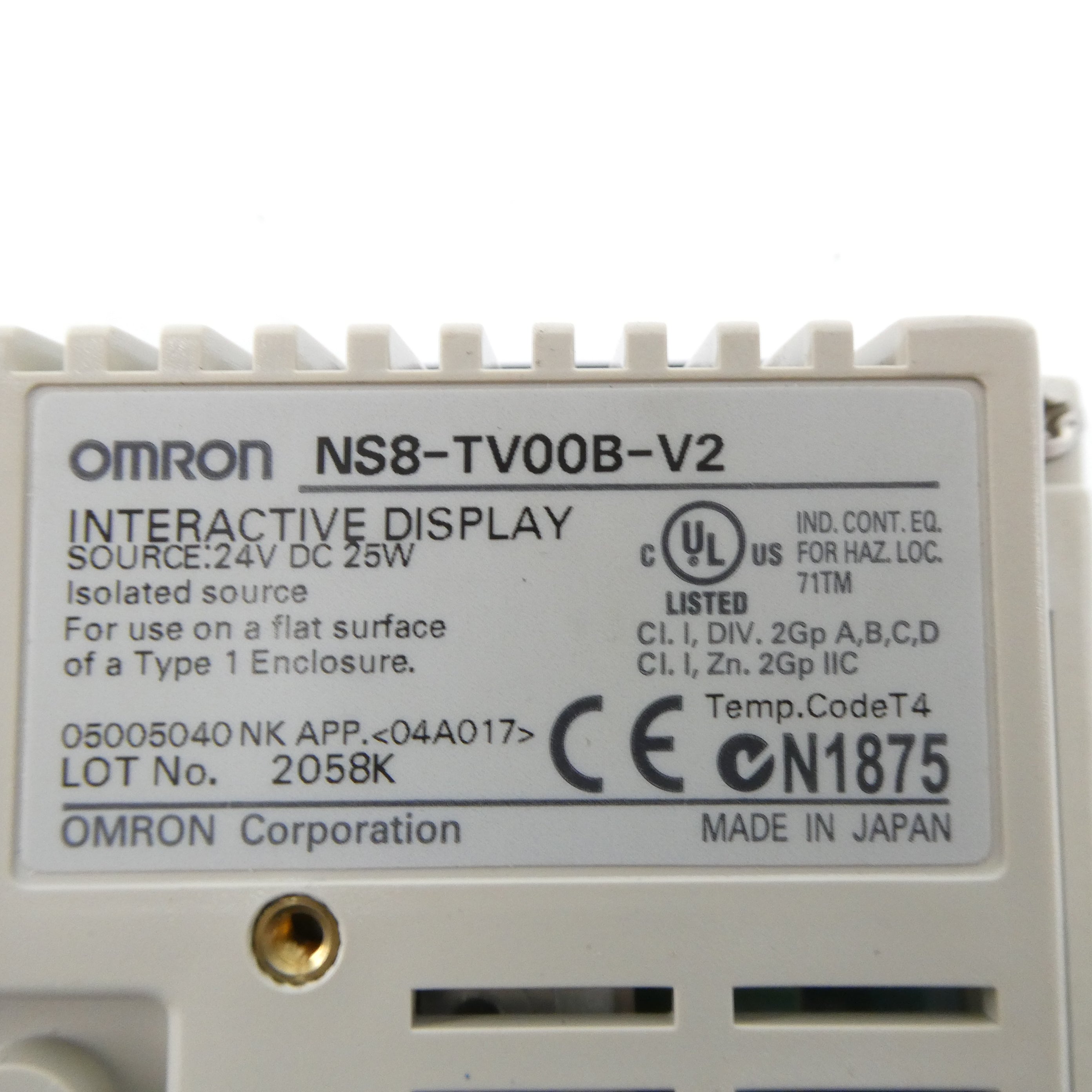 OMRON NS8-TV00B-V2 24VDC NSNP