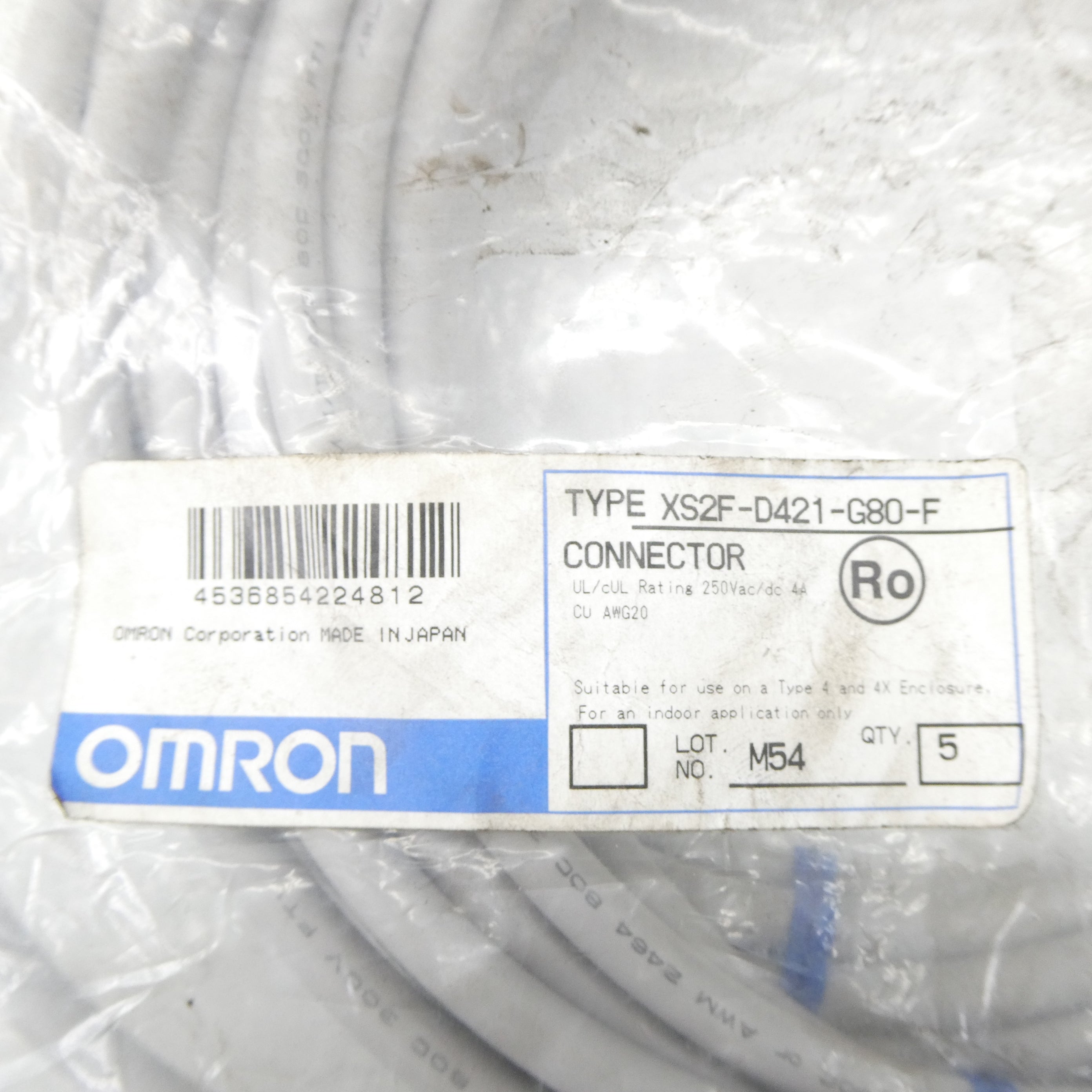OMRON XS2F-D421-G80-F (PKG OF 5) NSMP