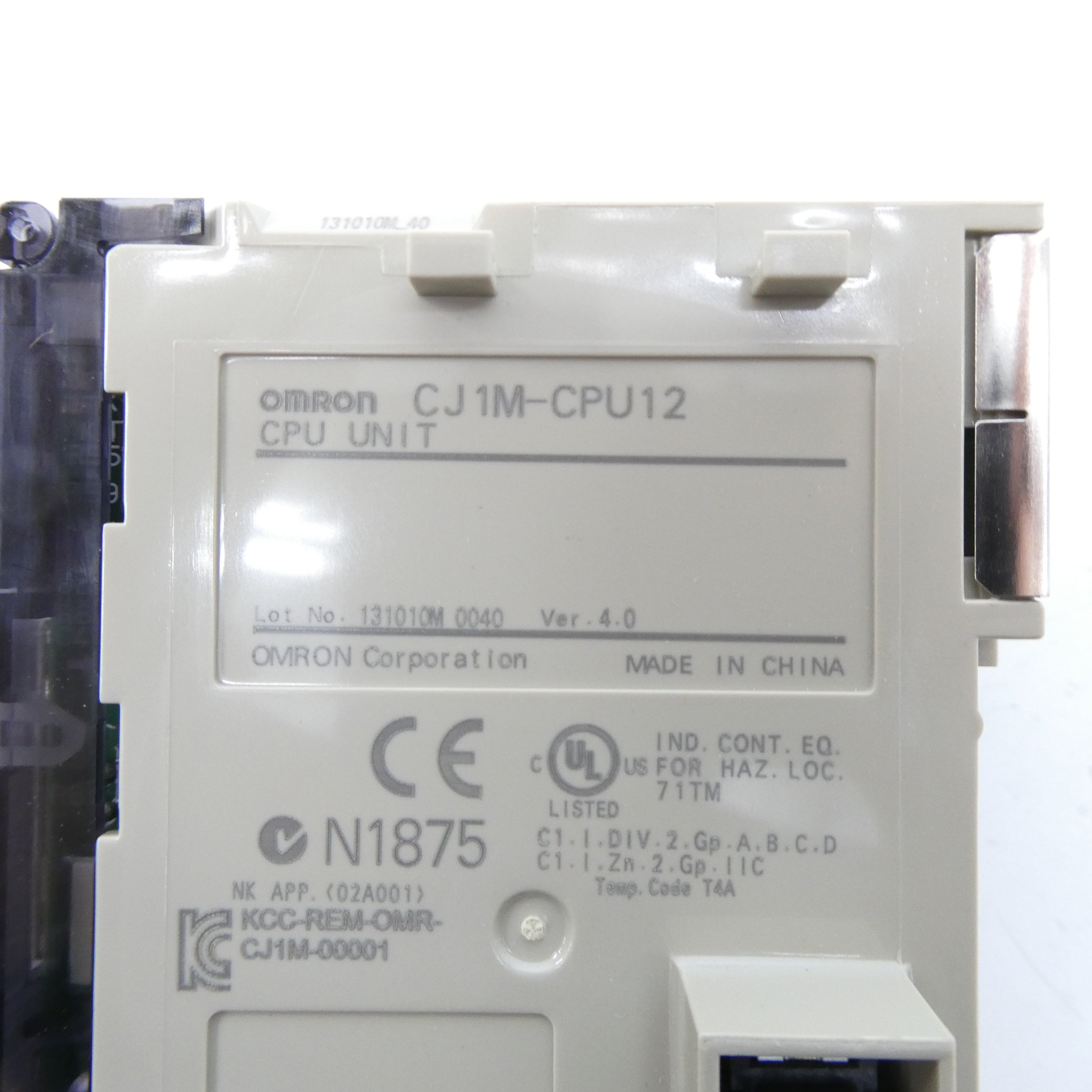 OMRON CJ1M-CPU12 VER. 4.0 NSMP