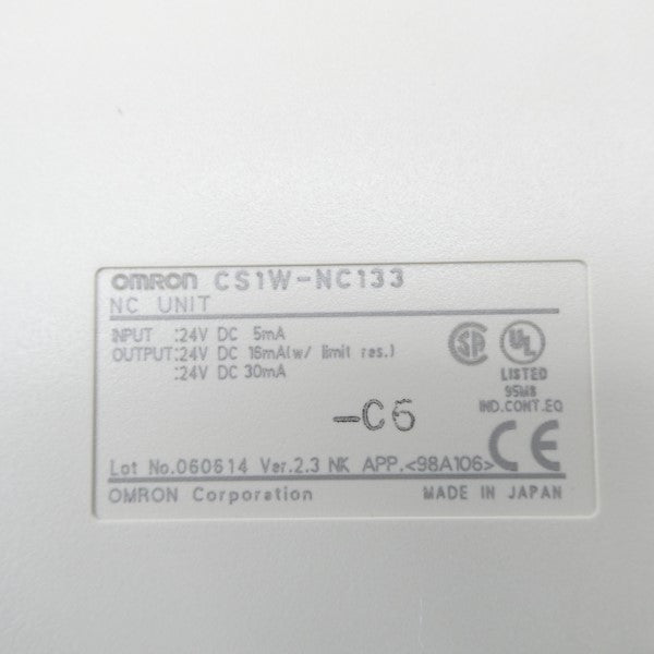 OMRON CS1W-NC133 24VDC VER. 2.3 NSMP