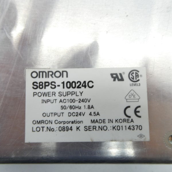 OMRON S8PS-10024C 100-240VAC 1.8A NSNP