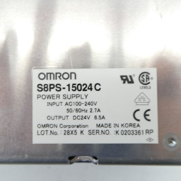 OMRON S8PS-15024C 100-240VAC 2.7A NSNP