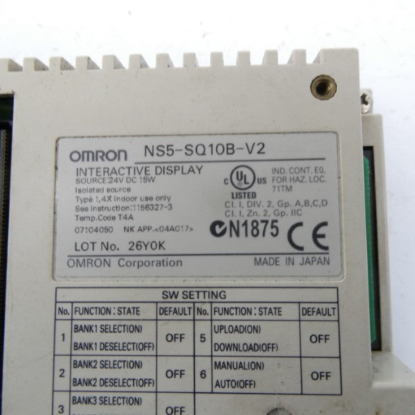 OMRON NS5-SQ10B-V2 24VDC NSNP