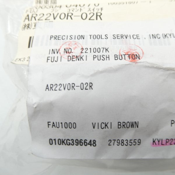 FUJI ELECTRIC AR22V0R-02R NSMP