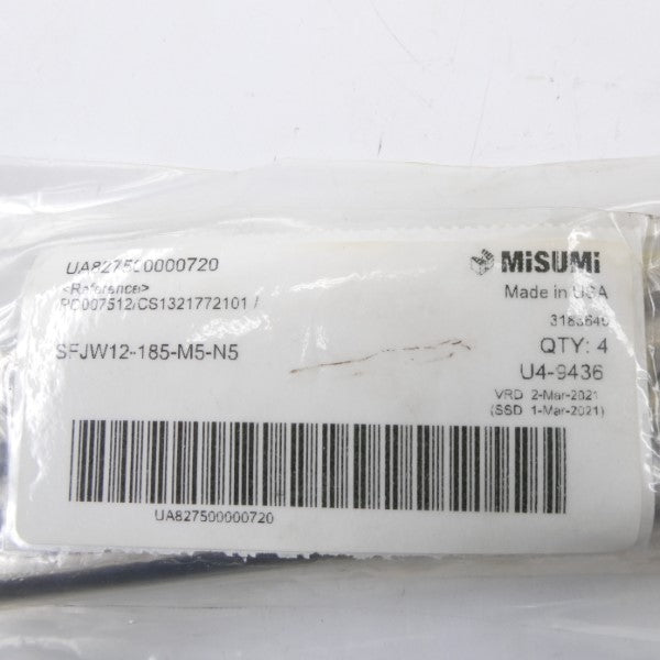 MISUMI SFJW12-185-M5-N5 (PKG OF 4) NSMP