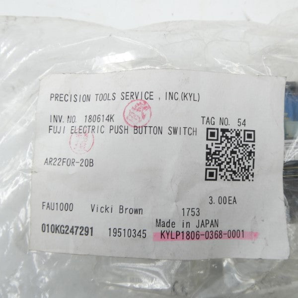 FUJI ELECTRIC AR22F0R-20B (PKG OF 2) NSMP
