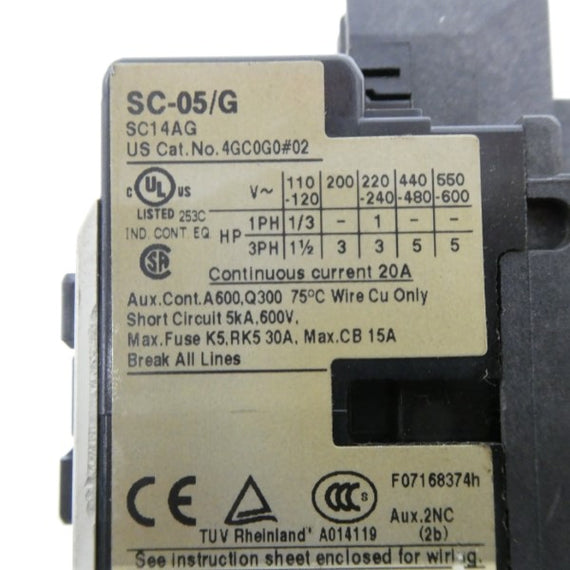 FUJI ELECTRIC 4GC0G0M02 24VDC 20A NSNP