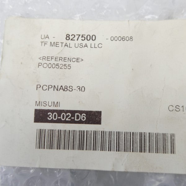 MISUMI PCPNA8S-30 (PKG OF 2) NSMP
