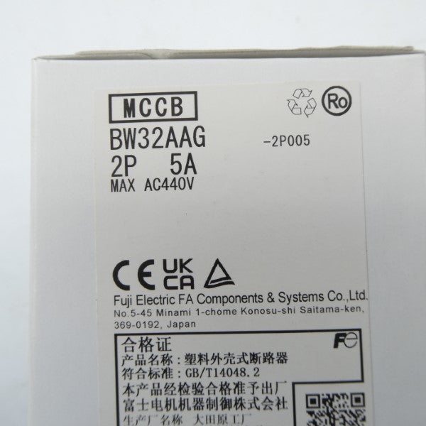 FUJI ELECTRIC BW32AAG-2P005 440VAC 5A NSFS