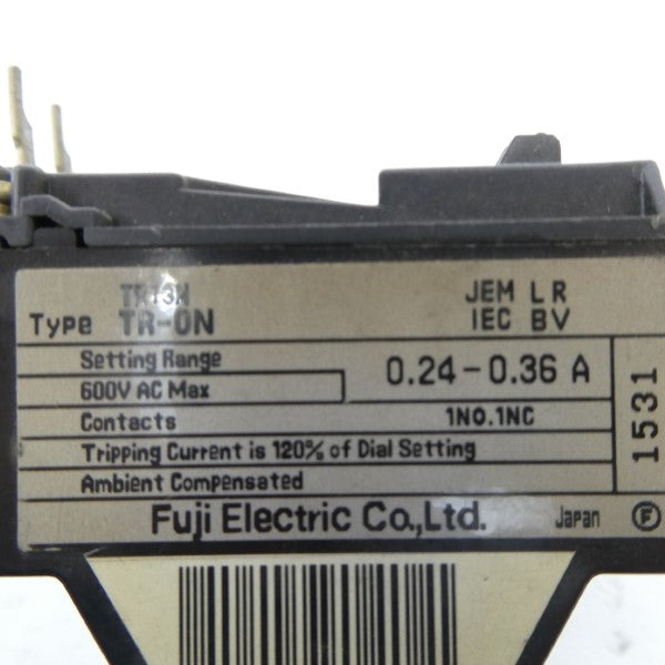 FUJI ELECTRIC TR-0N TR13N 600VAC 0.24-0.36A NSNP