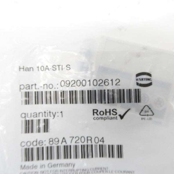 HARTING 09200102612 HAN10A-STI-S NSMP