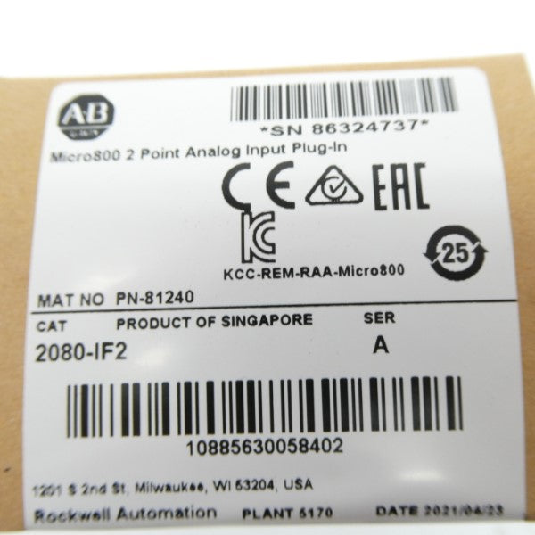 ALLEN BRADLEY 2080-IF2 SER. A NSFS