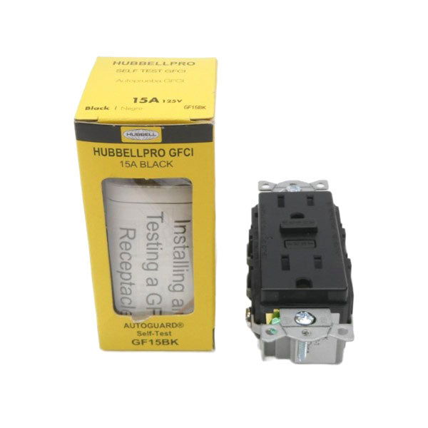 HUBBELL GF15BK 125V 15A NSMP