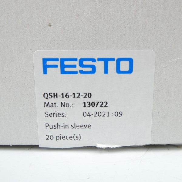 FESTO QSH-16-12-20 130722 (PKG OF 20) NSMP