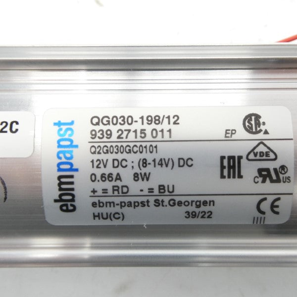 BLOWER QG030-198/12 12VDC 0.66A NSNP