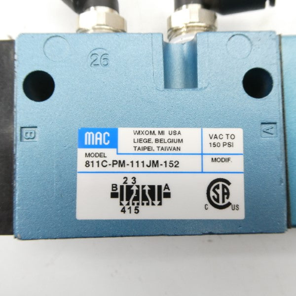 MAC 811C-PM-111JM-152 110/120V 150PSI (AS PICTURED) NSMP