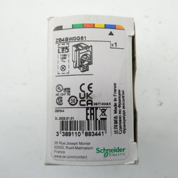SCHNEIDER ELECTRIC ZB4BW0G61 110/120V NSMP