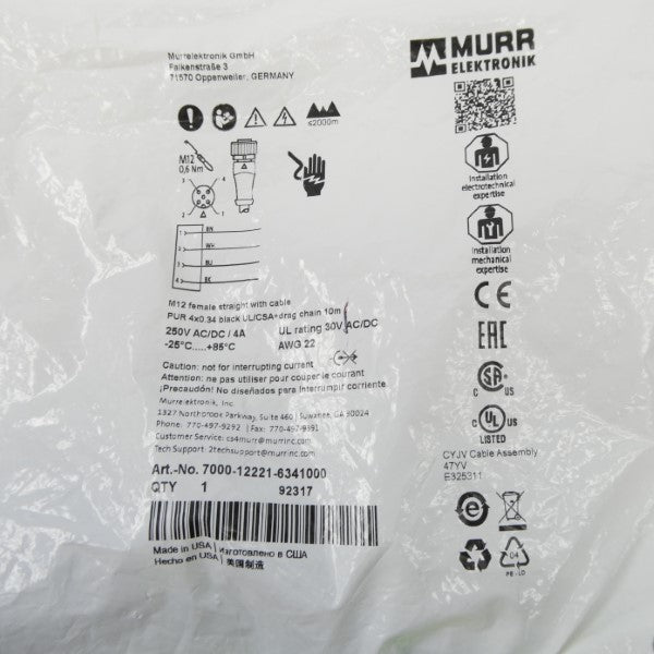 MURR ELEKTRONIK 7000-12221-6341000 250VAC/DC 4A NSMP