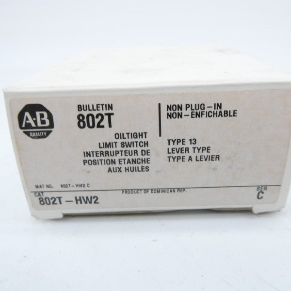ALLEN BRADLEY 802T-HW2 SER. C (AS PICTURED) (WH) NSMP