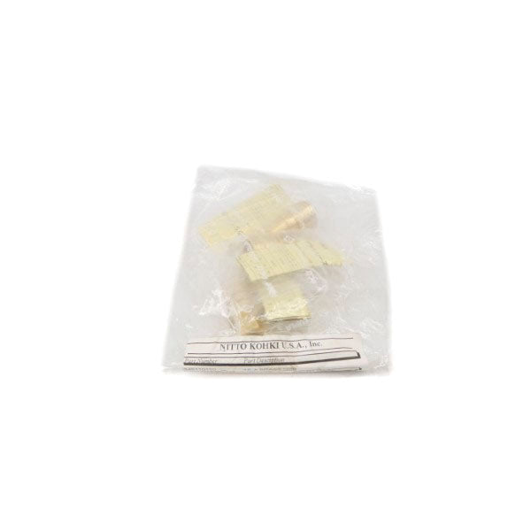 NITTO KOHKI 345110110 1S-A-BRASS-NBR (PKG OF 4) NSMP