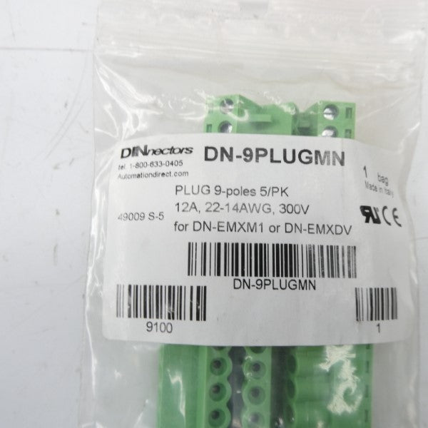 DINNECTORS DN-9PLUGMN 300V 12A NSMP