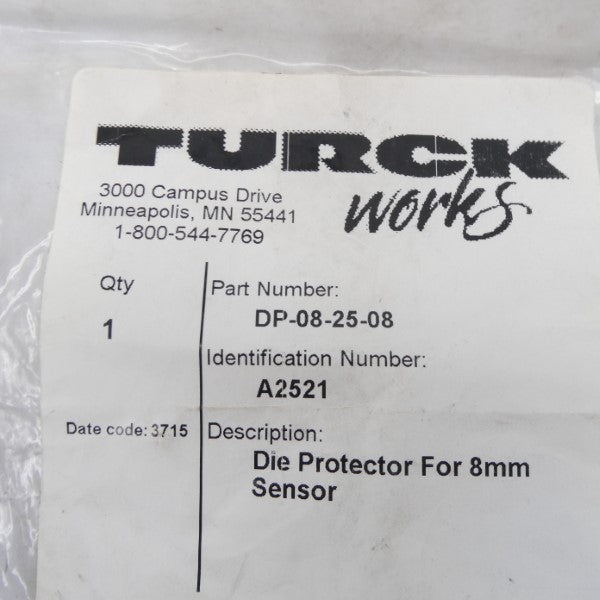 TURCK DP-08-25-08 A2521 NSMP
