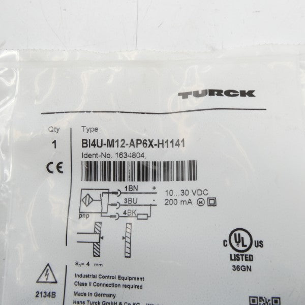TURCK BI4U-M12-AP6X-H1141 1634804 10-30VDC NSMP