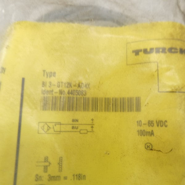 TURCK BI3-GT12K-AD4X 4405083 10-65VDC NSMP