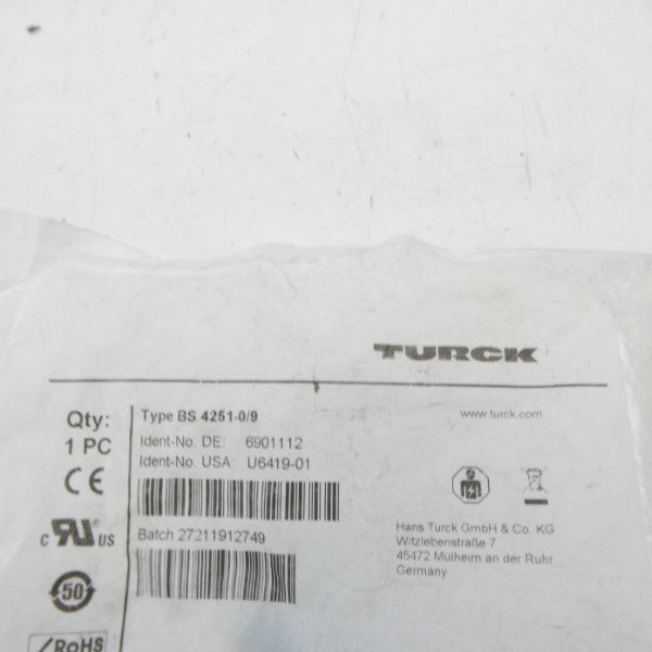 TURCK BS4251-0/9 U6419-01 NSMP