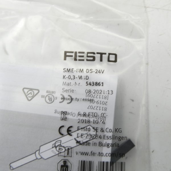 FESTO SME-8M-DS-24VK-0,3-M8D 543861 NSMP