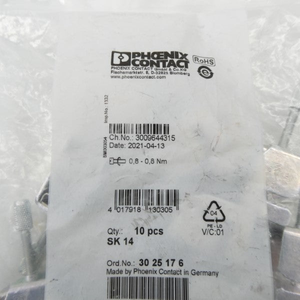 PHOENIX CONTACT SK14 3025176 (PKG OF 10) NSMP