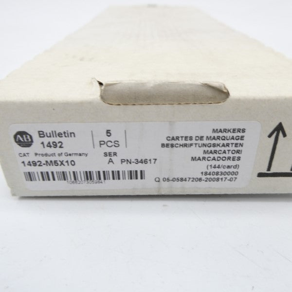 ALLEN BRADLEY 1492-M5X10 SER. A (PKG OF 5) (WH) NSMP
