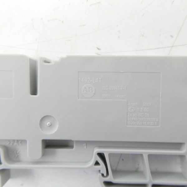 ALLEN BRADLEY 1492-L4T SER. B 800V (PKG OF 50) (WH) NSMP
