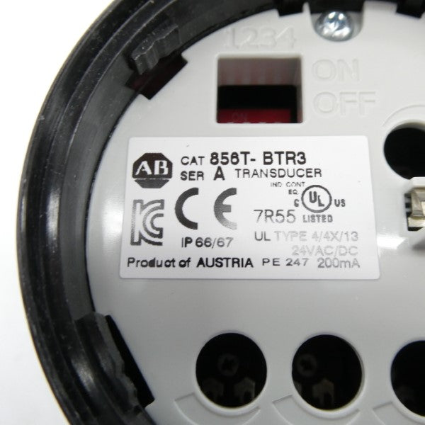 ALLEN BRADLEY 865T-BTR3 SER. A 24VAC/DC (WH) NSMP